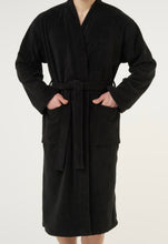 Load image into Gallery viewer, R P LUXURY ROBE / COTTON TERRY / MEN / WOMEN / BLACK / NAVY / WHITE / GREY / BURGUNDY / SMALL TO XX-LARGE / MONOGRAMS