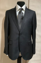 Load image into Gallery viewer, R P SUIT / 2 PIECE OR 3 PIECE VEST / SOLID BLACK / CHARCOAL GREY / CLASSIC FIT / SUPER 150’S WOOL / 36 TO 54 / REGULAR / SHORT / LONG / EXTRA LONG
