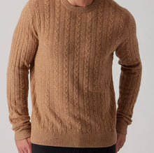 Load image into Gallery viewer, R P CABLE 100% CASHMERE LUXURY SWEATER / CREW NECK / 9 COLORS / S TO XXL