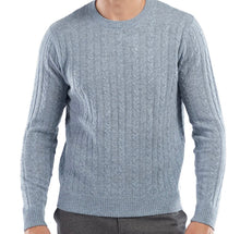 Load image into Gallery viewer, R P CABLE 100% CASHMERE LUXURY SWEATER / CREW NECK / 9 COLORS / S TO XXL