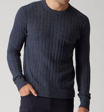 Load image into Gallery viewer, R P CABLE 100% CASHMERE LUXURY SWEATER / CREW NECK / 9 COLORS / S TO XXL