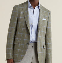 Load image into Gallery viewer, R P SPORTS JACKET / OLIVE / LORO PIANA WOOL SILK LINEN / CONTEMPORARY FIT