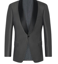Load image into Gallery viewer, R P NAVY PAISLEY DINNER JACKET / WOOL & SILK / MADE TO ORDER