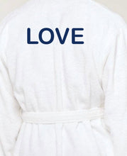 Load image into Gallery viewer, R P LUXURY ROBE / COTTON TERRY / MEN / WOMEN / BLACK / NAVY / WHITE / GREY / BURGUNDY / SMALL TO XX-LARGE / MONOGRAMS