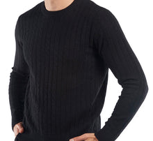 Load image into Gallery viewer, R P CABLE 100% CASHMERE LUXURY SWEATER / CREW NECK / 9 COLORS / S TO XXL