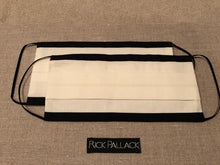 Load image into Gallery viewer, IVORY WITH BLACK TRIM BOARDERS / EXCLUSIVE ELEGANT LUXURY DESIGN / FINE COTTON