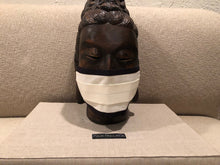 Load image into Gallery viewer, IVORY WITH BLACK TRIM BOARDERS / EXCLUSIVE ELEGANT LUXURY DESIGN / FINE COTTON