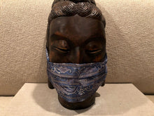 Load image into Gallery viewer, BLUE / GREY PAISLEY DESIGN / CUSTOM BESPOKE LINING MADE IN ITALY