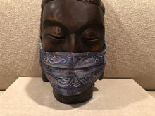 Load image into Gallery viewer, BLUE / GREY PAISLEY DESIGN / CUSTOM BESPOKE LINING MADE IN ITALY