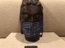 Load image into Gallery viewer, NAVY / WHITE DOT DESIGN / CUSTOM BESPOKE LINING MADE IN ITALY