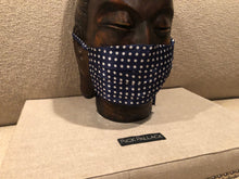 Load image into Gallery viewer, NAVY / WHITE DOT DESIGN / CUSTOM BESPOKE LINING MADE IN ITALY