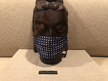 Load image into Gallery viewer, NAVY / WHITE DOT DESIGN / CUSTOM BESPOKE LINING MADE IN ITALY