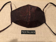 Load image into Gallery viewer, BURGUNDY SILK JACQUARD DESIGN / CUSTOM BESPOKE TUXEDO FABRIC MADE IN ITALY