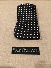 Load image into Gallery viewer, SILK CASE FOR EYEGLASSES AND SUNGLASSES / BLACK / NAVY / LIGHT BLUE / PURPLE / RED / ORANGE / HAND MADE ITALIAN SILK