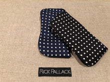 Load image into Gallery viewer, SILK CASE FOR EYEGLASSES AND SUNGLASSES / BLACK / NAVY / LIGHT BLUE / PURPLE / RED / ORANGE / HAND MADE ITALIAN SILK