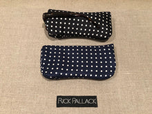 Load image into Gallery viewer, SILK CASE FOR EYEGLASSES AND SUNGLASSES / BLACK / NAVY / LIGHT BLUE / PURPLE / RED / ORANGE / HAND MADE ITALIAN SILK