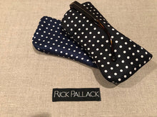 Load image into Gallery viewer, SILK CASE FOR EYEGLASSES AND SUNGLASSES / BLACK / NAVY / LIGHT BLUE / PURPLE / RED / ORANGE / HAND MADE ITALIAN SILK