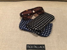 Load image into Gallery viewer, SILK CASE FOR EYEGLASSES AND SUNGLASSES / BLACK / NAVY / LIGHT BLUE / PURPLE / RED / ORANGE / HAND MADE ITALIAN SILK