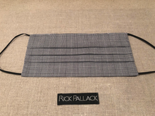 Load image into Gallery viewer, BLACK AND WHITE GLEN PLAID DESIGN