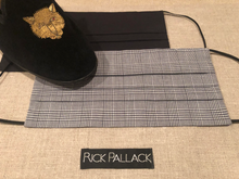 Load image into Gallery viewer, BLACK AND WHITE GLEN PLAID DESIGN