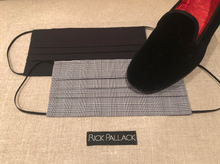 Load image into Gallery viewer, BLACK AND WHITE GLEN PLAID DESIGN