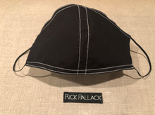 Load image into Gallery viewer, BLACK WITH WHITE STITCHING / LUXURY COTTON STRETCH TWILL / CUSTOM MADE