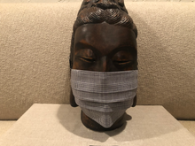 Load image into Gallery viewer, BLACK AND WHITE GLEN PLAID DESIGN