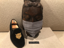 Load image into Gallery viewer, BLACK AND WHITE GLEN PLAID DESIGN