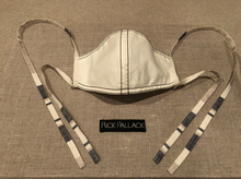 Load image into Gallery viewer, CREAM LUXURY COTTON WITH ITALIAN LINEN TIES / BLACK STITCHING / CUSTOM MADE