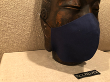 Load image into Gallery viewer, NAVY BLUE LUXURY STRETCH COTTON / FILTER POCKET