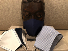 Load image into Gallery viewer, NAVY BLUE LUXURY STRETCH COTTON / FILTER POCKET