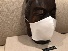 Load image into Gallery viewer, WHITE LUXURY COTTON STRETCH TWILL / FILTER POCKET