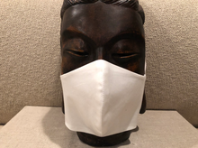 Load image into Gallery viewer, WHITE LUXURY COTTON STRETCH TWILL / FILTER POCKET