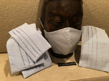 Load image into Gallery viewer, SEERSUCKER MALIBU BLUE / FILTER POCKET