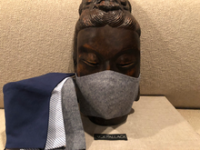 Load image into Gallery viewer, MALIBU BLUE LINEN AND COTTON / FILTER POCKET