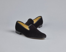 Load image into Gallery viewer, ENGLISH VELVET SHOES / NAVY VELVET / 6 COLORS / SIZE 6 TO 13