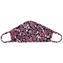 Load image into Gallery viewer, BLACK / PINK FLORAL JERSEY / FILTER POCKET + 2 FILTERS / ADULT / SMALL WOMENS
