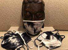 Load image into Gallery viewer, HAND TIE DYED BLACK / CREAM JERSEY / ADULT / TEENS