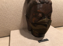 Load image into Gallery viewer, CAMOUFLAGE OLIVE JAPANESE COTTON / FILTER POCKET