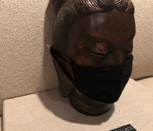 Load image into Gallery viewer, BLACK / 100% COTTON / FILTER POCKET