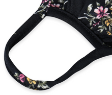 Load image into Gallery viewer, BLACK FLORAL JERSEY / ADULT / SMALL WOMENS / YOUTH