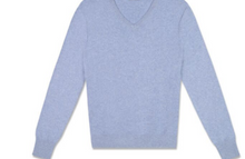 Load image into Gallery viewer, MENS V- NECK 100% CASHMERE LUXURY SWEATER / 20 COLORS