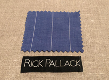Load image into Gallery viewer, R P PAJAMAS / SARTORIAL MID BLUE SUITING STRIPE / GREY SUITING STRIPE