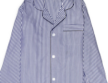 Load image into Gallery viewer, ROBE SHALL COLLAR / CUSTOM HABERDASHERY STRIPES / LIGHT BLUE / NAVY / BLACK / PURPLE / PINK / RED / CAMEL / BROWN / ORANGE / GREEN