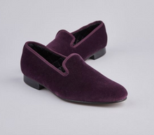 Load image into Gallery viewer, ENGLISH VELVET SHOES / NAVY VELVET / 6 COLORS / SIZE 6 TO 13