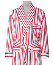 Load image into Gallery viewer, ROBE SHALL COLLAR / CUSTOM HABERDASHERY STRIPES / LIGHT BLUE / NAVY / BLACK / PURPLE / PINK / RED / CAMEL / BROWN / ORANGE / GREEN