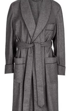 Load image into Gallery viewer, R P ROBE SHAWL COLLAR OR SMOKING JACKET / CUSTOM BESPOKE / TARTAN PLAID WOOL MADE IN ENGLAND / 2 COLORS / RED / NAVY AND GREEN / FROM