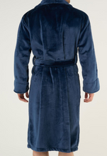 Load image into Gallery viewer, ROBE SHALL COLLAR / MEN / WOMEN / LUXE SOFT COZY / BLACK / NAVY / GREY / WHITE / MONOGRAMS