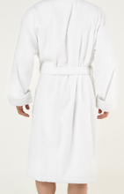 Load image into Gallery viewer, ROBE SHALL COLLAR / MEN / WOMEN / LUXE SOFT COZY / BLACK / NAVY / GREY / WHITE / MONOGRAMS