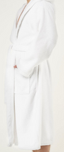 Load image into Gallery viewer, R P LUXURY ROBE WITH HOOD / COTTON TERRY / MEN / WOMEN / BLACK / WHITE / MONOGRAMS